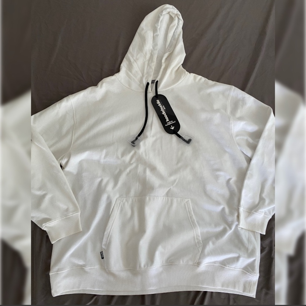 Mens White Hoodiebuddies Earbud Hoodie (BNWT)